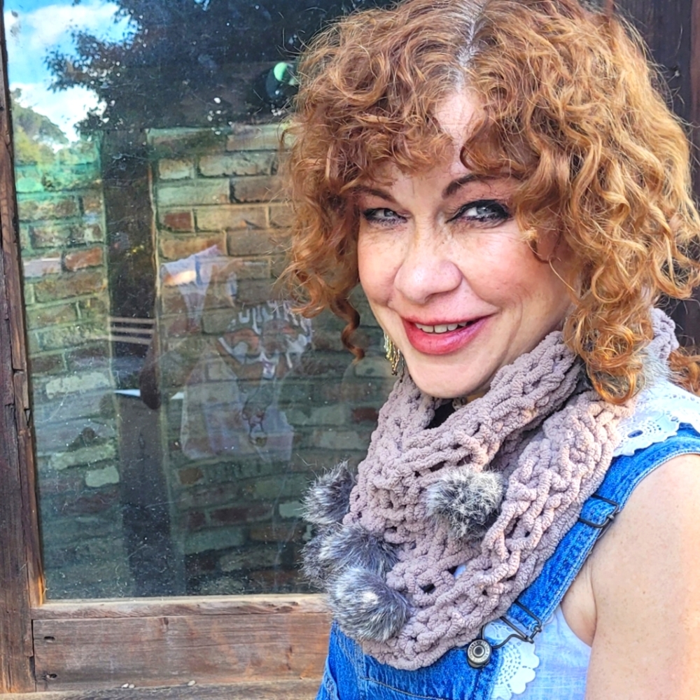 Chenille Faux Fur Pom-Pom Cowl